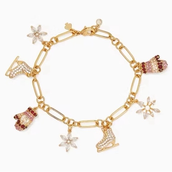 NWT Kate Spade Snowflake Charm Bracelet (Snow Day)